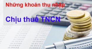 Thu nhập chịu thuế TNCN